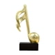 thumbnail image 1 of Resin Musical Note Ornament Decoration Golden Musical Note Set, 1 of 1