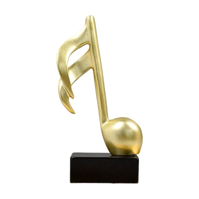 Dvkptbk Ornement de Note Musicale en Résine Décoration Dorée Ensemble de Notes Musicales home decor