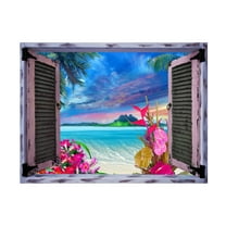 Trademark Fine Art Leo Kelly Window to Paradise VII Canvas Wall Art - 18x24
