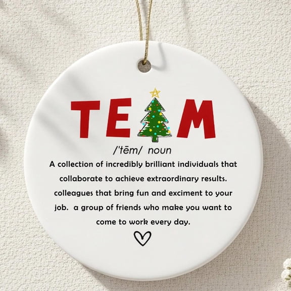 Coworkers Best Team Ever, Work Bestie, Work Friend Ornament, Holiday Gifts for Coworkers, Merry Christmas Gift