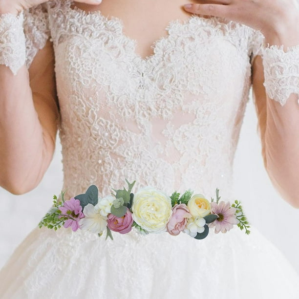 Cinturon de novia con de imitacion vestido de cinturon cinturon cinturon cinturon cinturones para celebraciones festivas colorful baoblaze cinturon