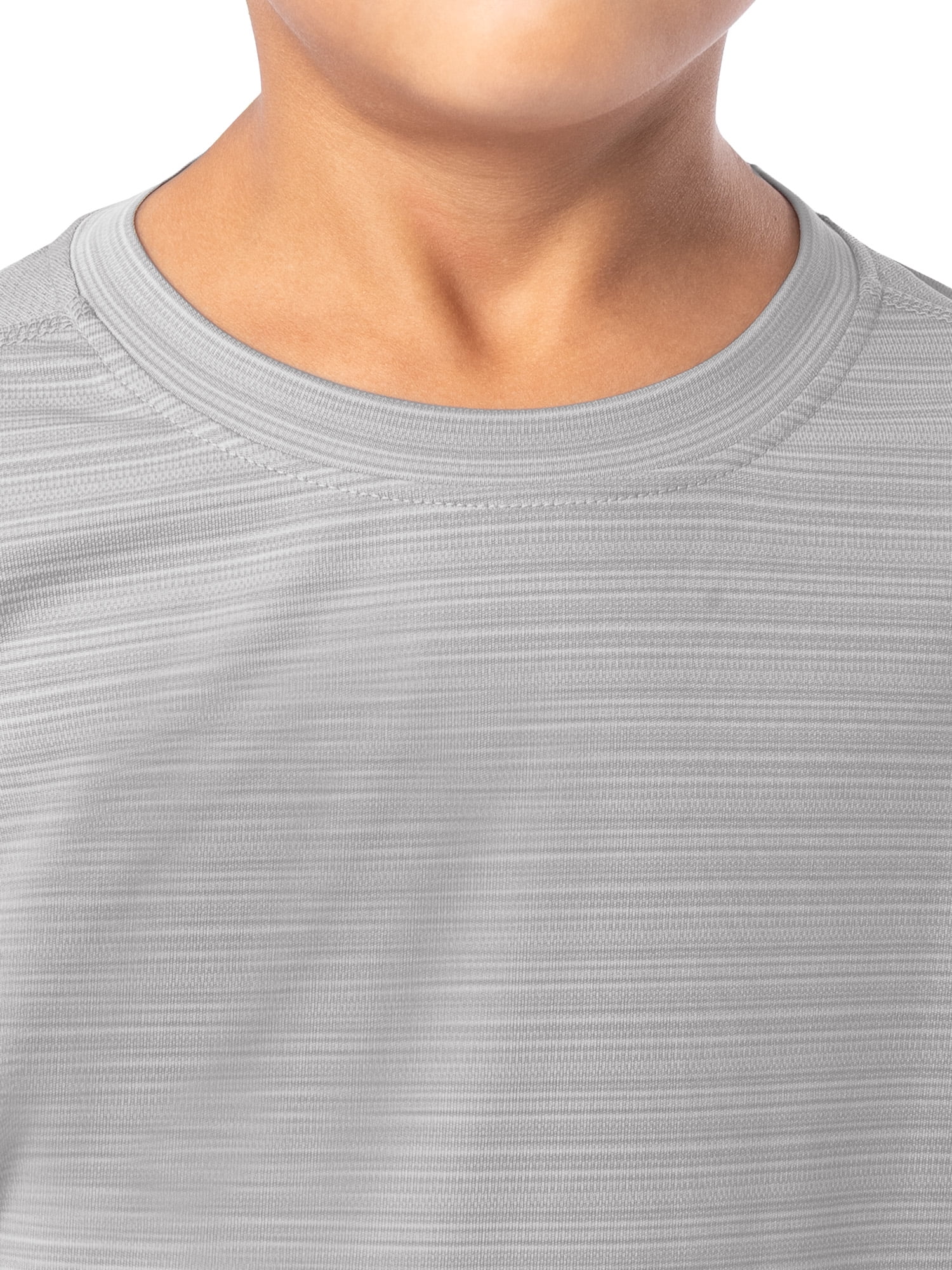 Athletic Works Boys Short Sleeve Core Performance T-Shirt, Sizes 4-18 & Husky