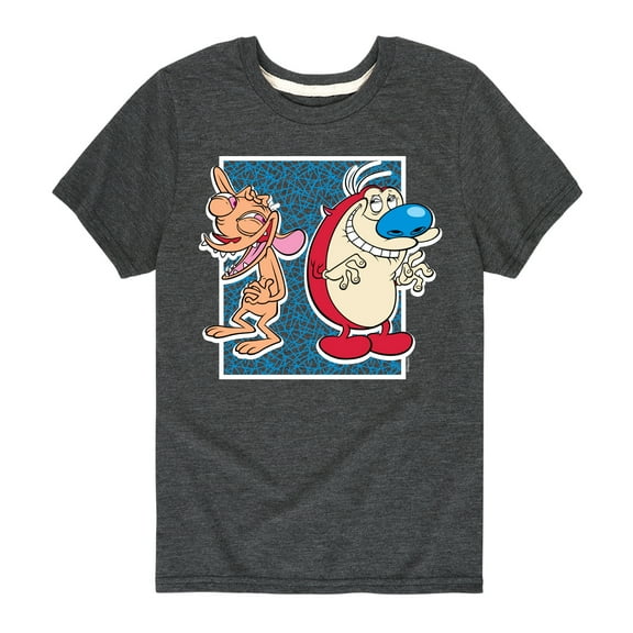 Ren & Stimpy - Friendly Laughter - Toddler And Youth Short Sleeve Graphic T-Shirt