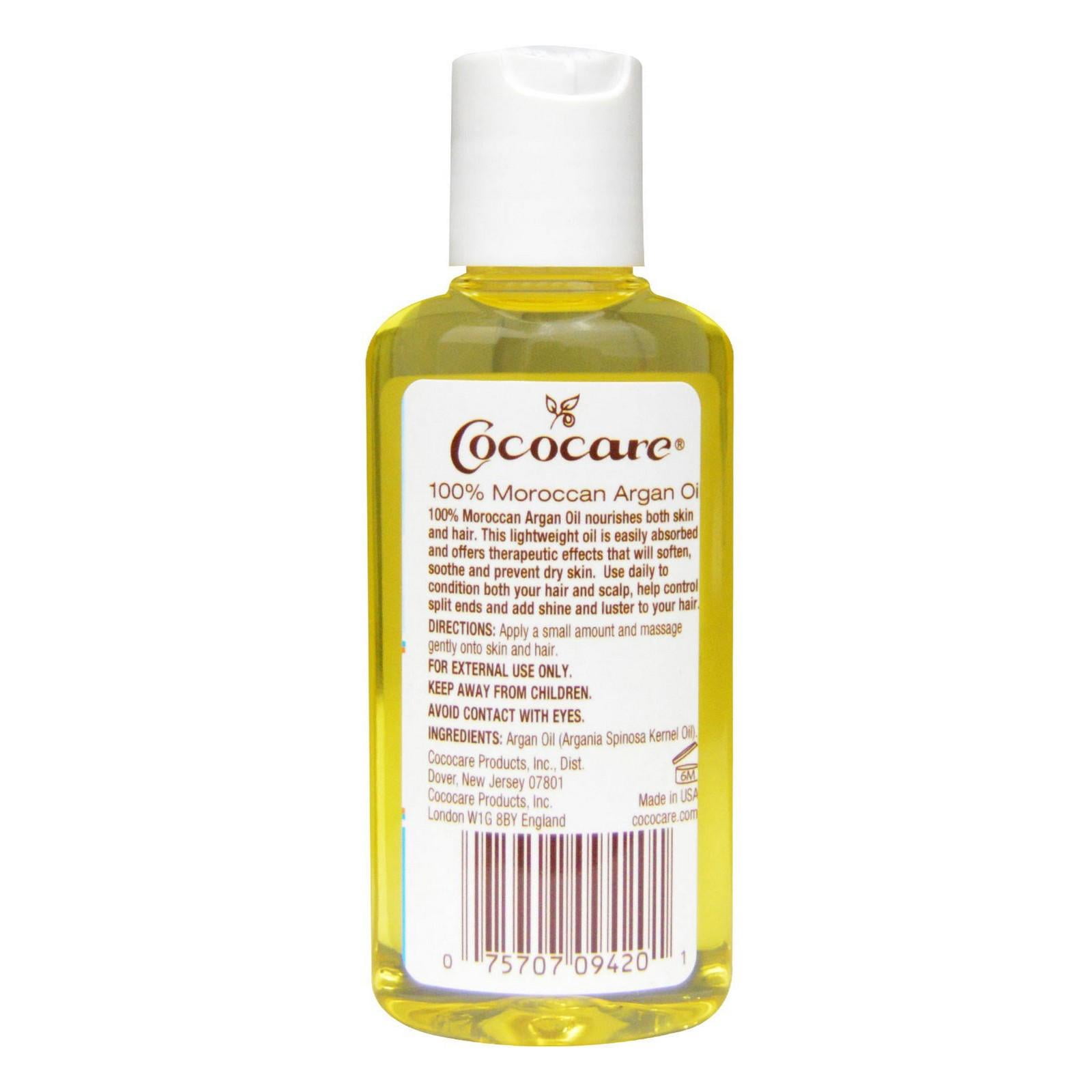 Cococare Natural Moroccan Argan Oil, 2 Oz., Pack of 3