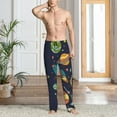 thumbnail image 2 of Sikiie Space Mens Pajama Pants Sleep & Lounge Pants, PJ Bottoms With elastic waistb and Pockets Medium, 2 of 6