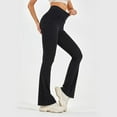 thumbnail image 4 of Bell Bottoms for Women Elastic Waist Black Jeans Women Wide Leg Pants Womans Jeans, 4 of 5