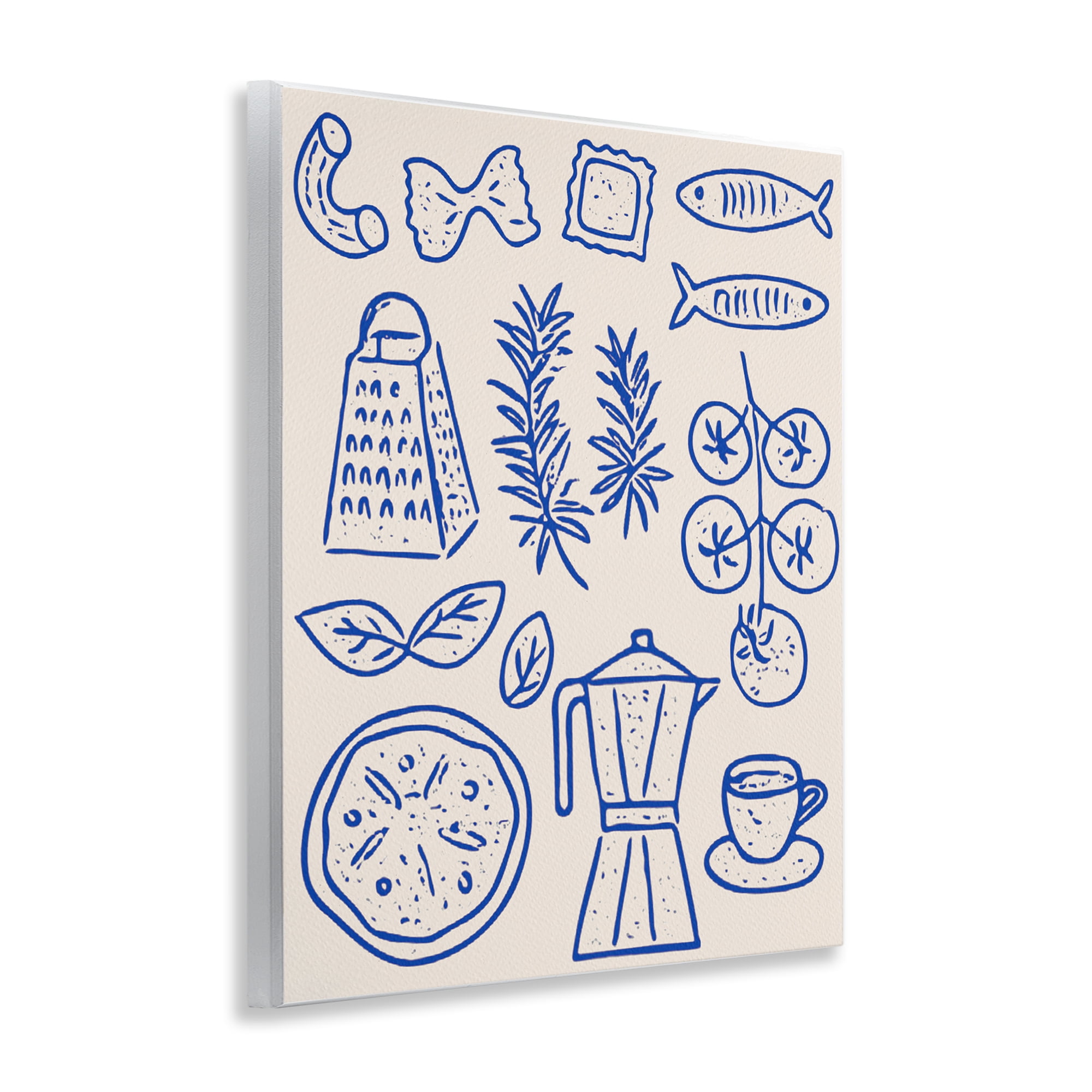 Stupell Industries Pasta & Espresso Simplicity Wall Plaque Art, design by Camila Juncos