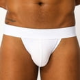 thumbnail image 3 of Vedolay Men's Briefs Men Underwear Open Hole Briefs Low Rise Briefs Close Fitting Comfortable,White M, 3 of 4