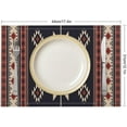 thumbnail image 2 of Aztec Placemats Set of 6,Vintage Rustic Style Abstract Ethnic Tribal Geometric Texture Print Placemats Table Mat for Home Dining Table Kitchen Party Decor 6PCS, 2 of 5