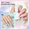 thumbnail image 3 of Set de esmaltes de uñas en gel Modelones Pearl, 6 colores, aurora iridiscente, 3 of 9