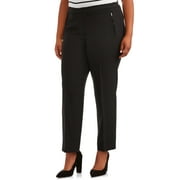 Zac & Rachel Women's Plus Size Slim Leg Pants