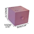 thumbnail image 2 of Desktop Storage Box with Drawer - Macaron Building Block Organizer for Cosmetics, Jewelry, Small Items | Space Saving Desk Accessory Organizer for Home, Vanity Tabletop | Plastic Storage Container, 2 of 7