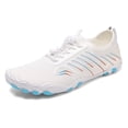 thumbnail image 3 of lnmuld Men Women Barefoot Shoes Breathable Mesh Shoes for Water Yoga Fitness Hiking Color:White,Size:10, 3 of 7