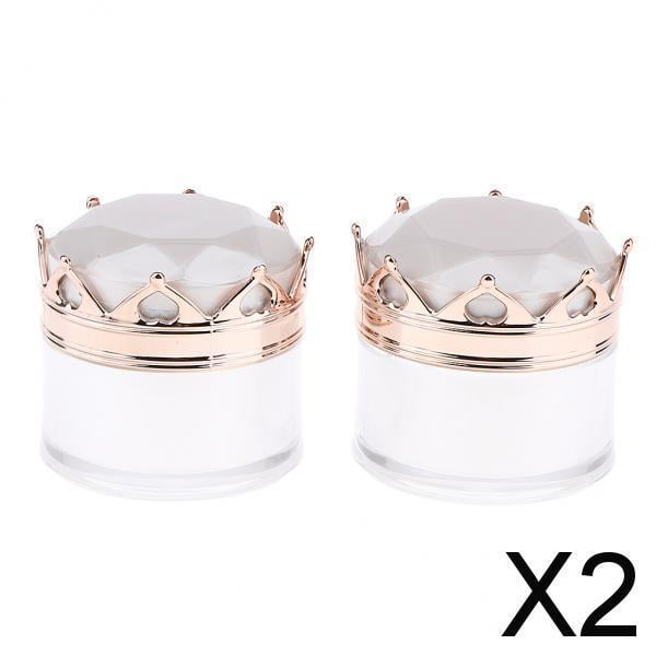 2x2 Uds. Tarro de Crema de Maquillaje de Plástico Vacío, Botella de Loción, Relleno de Envase Cosmético , +, 2 piezas
