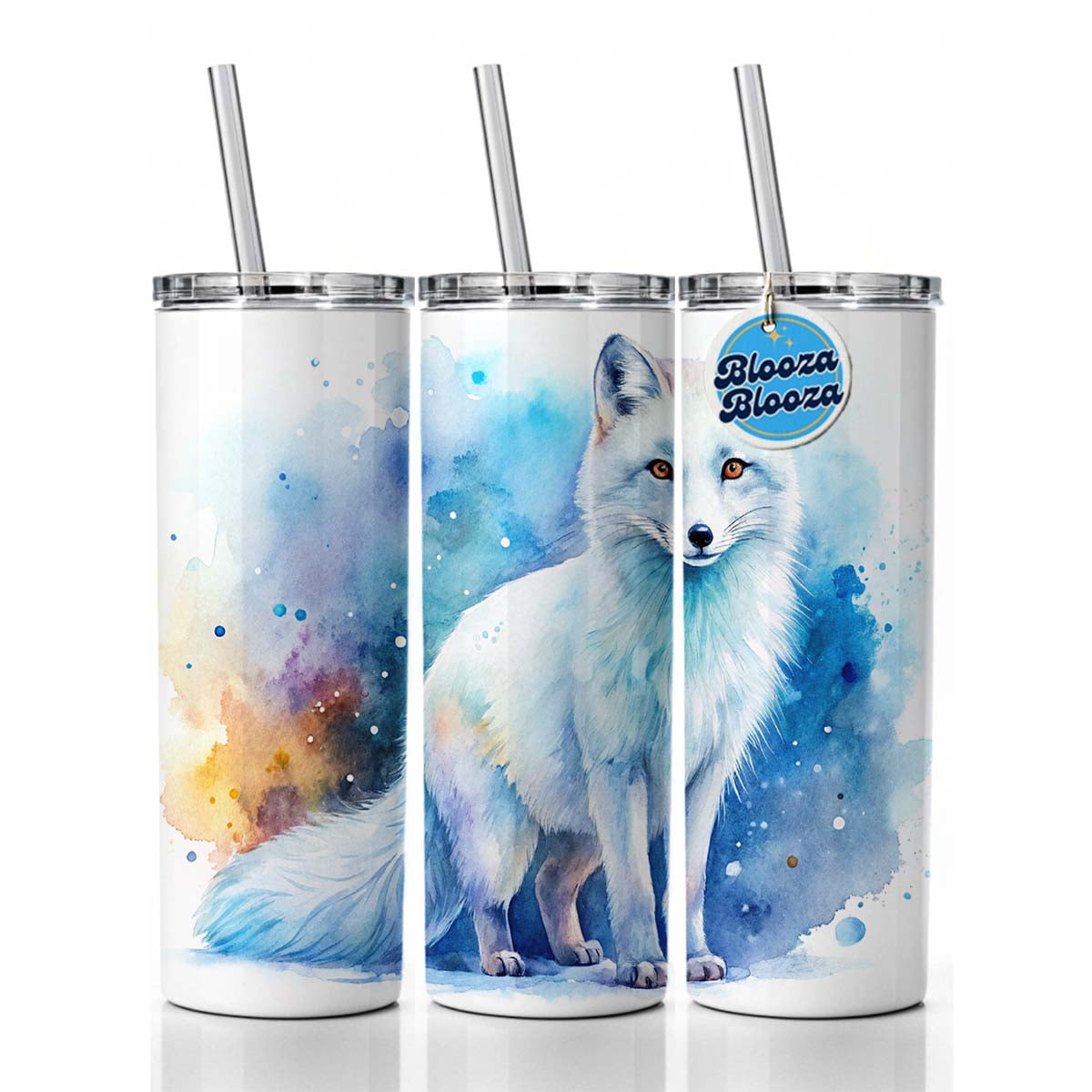 Rocky Mountain × DELUXE Rocky Mountain Rocky Mt. Deluxe Tumbler Water Bottle, 2 PC, Silver