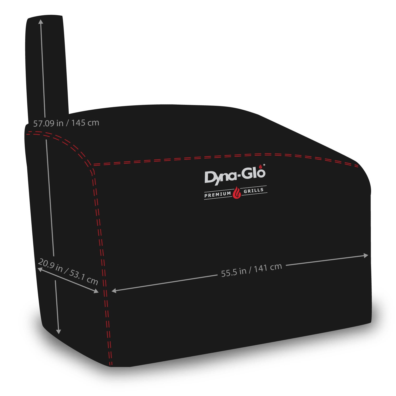 Dyna-Glo DG730CBC Barrel Charcoal Grill Cover Black