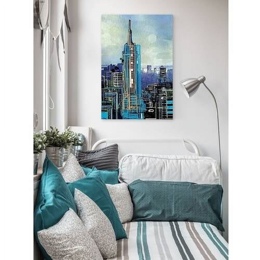 Urban Sketch Monday PM Painting Print on Wrapped Canvas
