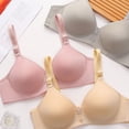 thumbnail image 3 of DQRPSEETB Adjustable Sports Bras for Women Adjustable Strap Bras with High Support for Women Full Coverage Up Bras Comfortable No Underwire Wireless Bras Beige, 3 of 7
