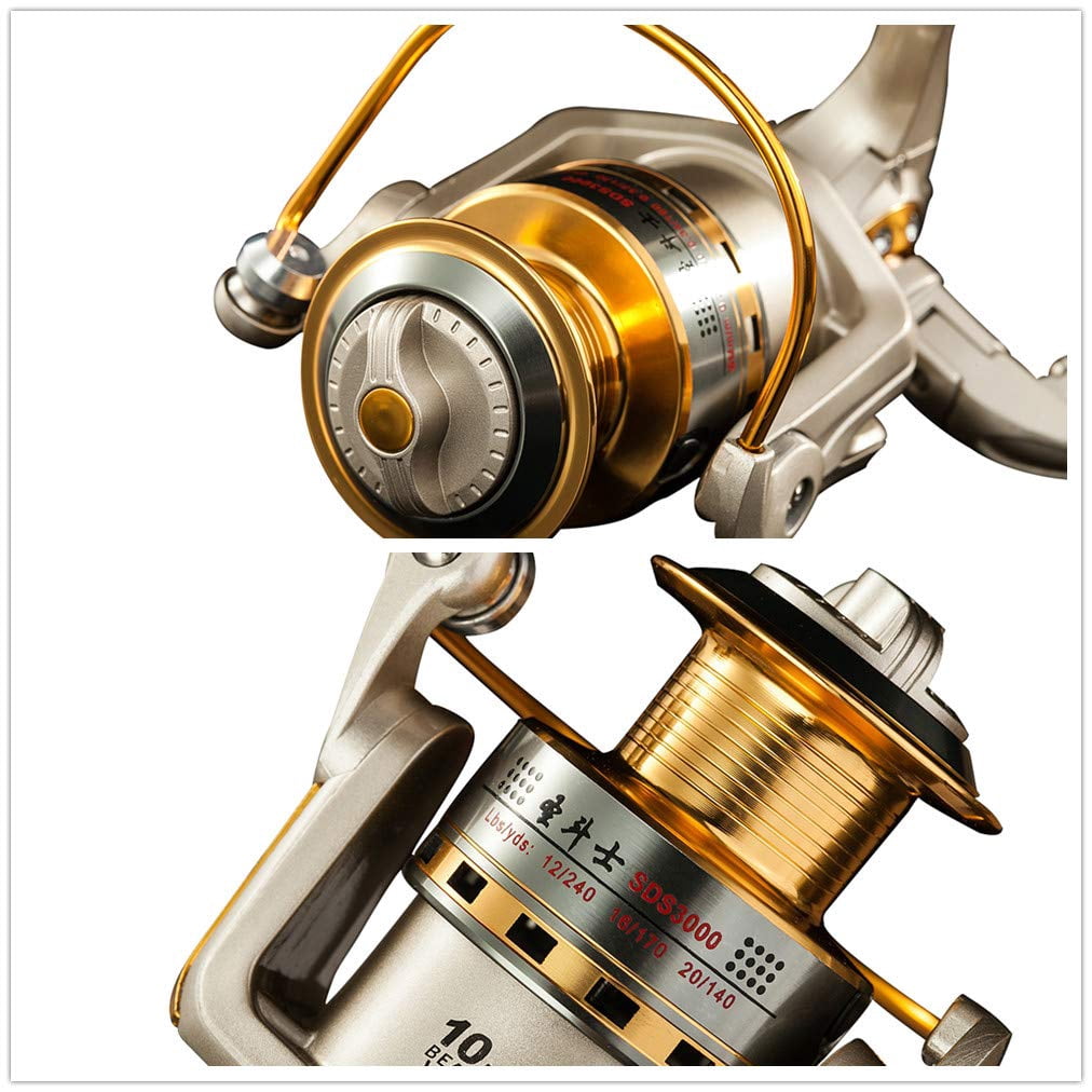 Spinning Fishing Reels For Saltwater Freshwater 1000 2000 3000 4000 5000 6000 Series Spool Left/right Interchangeable Trout Carp Reel Light And Smooth