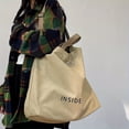 thumbnail image 1 of Casual Large-capacity Fashion Shoulder Bag, Alphabet Print Zipper Trendy Handbag With Adjustable Strap, 1 of 5
