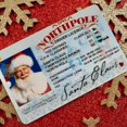 thumbnail image 2 of Tarjeta de Papá Noel con licencia de vuelo para la víspera de Navidad, licencia de conducir, regalo creativo de Navidad para niños, decoración navideña para niños, 2 of 5