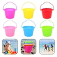 thumbnail image 4 of MOVTOTOP Seaux de Plage Réutilisables Ensemble de 6 Légers ABS Multicolores pour la Maison avec Poignée Ergonomique, 4 of 7