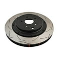 thumbnail image 4 of DBA 09+ Nissan GTR R-35 Rear Slotted 5000 Series 2 Piece Rotor Assembled w/ Black Hat Fits select: 2009-2011 NISSAN GT-R BASE/PREMIUM, 4 of 6
