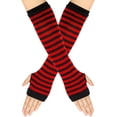 thumbnail image 1 of HUGFEGWE Chauffe-Bras Classique Unisexe Extensible Sans Doigts pour Femmes Manches Longues Demi-Doigts Gants Chauds CJB91-98991, 1 of 9