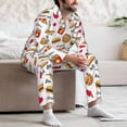 thumbnail image 6 of Bingfone Men's Pajama Set 2 Piece Loungewear PJs, Long Sleeve with Pajama Pants-Fast Food, 6 of 7
