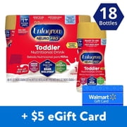 FREE $5 eGift Card with Purchase of 3 Packs of Enfagrow NeuroPro Ready-to-Use Toddler Nutritional Drink, Natural Milk (18 Bottles)