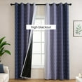thumbnail image 6 of Leodye Blackout Curtains for Bedroom，Ombre Room Darkening Curtains for Living Room Grommet Window Curtains 63x52 Inches ,thermal Insulated Gradient Drapes, 6 of 6