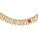 thumbnail image 5 of Banderines con letras para el DÍA DEL PADRE, banderines de arpillera con forma de corazón rojo, banderines decorativos de lino con diseño de cola de golondrina, suministros para fiestas, 5 of 5