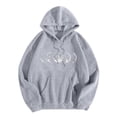 thumbnail image 2 of Aayomet Hoodies for Women Hooded Casual Long Sleeve Sweatshirt (Gray, XL), 2 of 5