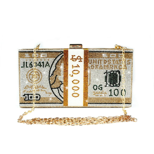 Crystal Money Bag Purse for Women Handbags Diamond Evening Purses and