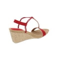 thumbnail image 2 of STYLE & COMPANY Womens Red Padded Woven Mulan Round Toe Wedge Slip On Slingback Sandal 9.5 M, 2 of 2