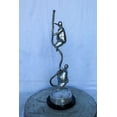 thumbnail image 2 of Nifao Two Voluptuous Women Climbing a Rope Statue, Silver Finish – Home Decor Sculpture, 10"L x 10"W x 29"H, 2 of 8