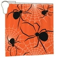 thumbnail image 2 of DouZhe Cartoon Spiderweb Spiders Pattern Shower Curtain, Waterproof Bath Curtains for Bathroom Decorations, 72 x 72 inches, 2 of 7