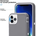 thumbnail image 3 of Case for iPhone 11 Pro Max (6.5'' Display), Rugged Durable Defender Heavy Duty 3 in 1 Shockproof Full Body Protective Cover Phone Case for Apple iPhone 11 ProMax (Gray White), 3 of 13