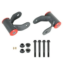 LABLT 2Inch Rear Drop Lowering Steel Shackles Kit for 2002-2008 Ram 1500 4x2 4x4