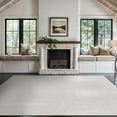 thumbnail image 4 of Beverly Rug Modern Geometric Luxury Micro Loop Indoor Area Rug 3302-White 5x7, 4 of 9