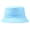 Sky Blue, variant on Portable Solid Color Folding Fisherman Sun Hat Outdoor Men Women Bucket Cap Orange