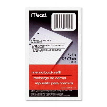 Acco Mead Memo Book Paper Refills (MEA46530)