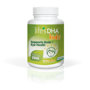 Life’s DHA Kids All-Vegetarian DHA Dietary Supplement, Supports a Healthy Brain, Eyes & Heart*, 90 Softgels