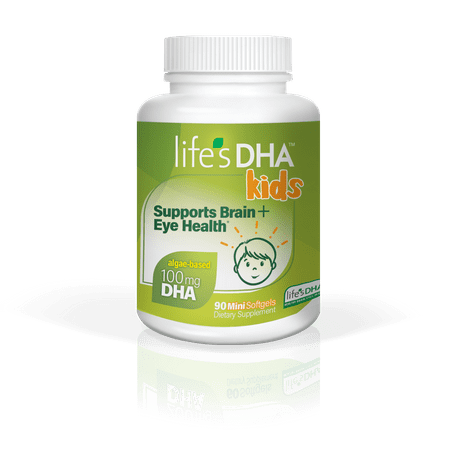 Life’s DHA Kids All-Vegetarian DHA Dietary Supplement, Supports a Healthy Brain, Eyes & Heart*, 90 Softgels