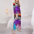 thumbnail image 3 of Balery Lizard With Sunglasses Colorful Conjunto de Pijama con Estampado para Mujer, Conjunto de Dos Piezas con Manga Larga, Ropa de Dormir Suave con Bolsillos, Pijamas Cómodos-XX-Large, 3 of 7