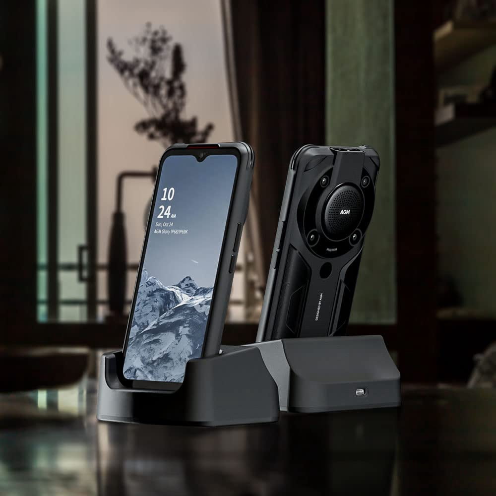 AGM Charging Dock for AGM H5, Glory, Glory SE and Glory Pro Rugged Phone, 5V 1A Input Charger Stand, 10W Desk Charger
