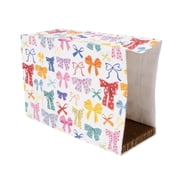 Kitty City Christmas Bows Paper Bag & Corrugate Cat Scratching Pad, Multicolored, One Size