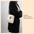 thumbnail image 5 of Bolso bandolera pequeño para mujer, bolso bandolera para mujer, bolso bandolera para mujer, bolso pequeño para teléfono móvil, bolso para colgar de piel, color negro, apto para teléfonos de menos de, 5 of 5
