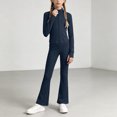 thumbnail image 5 of RFQWOVSR Girls Ballet Long Sleeve Zipper Jacket Set Dance Performance Outfit 9-10 Years, 5 of 7