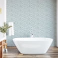 thumbnail image 6 of Ambesonne Vintage Peel & Stick Wallpaper for Home, Floral Lace Pattern, 13"x36", Seafoam and White, 6 of 6